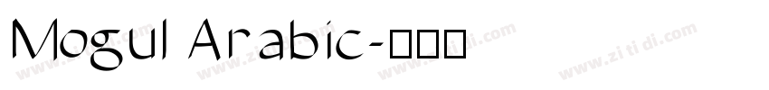 Mogul Arabic字体转换